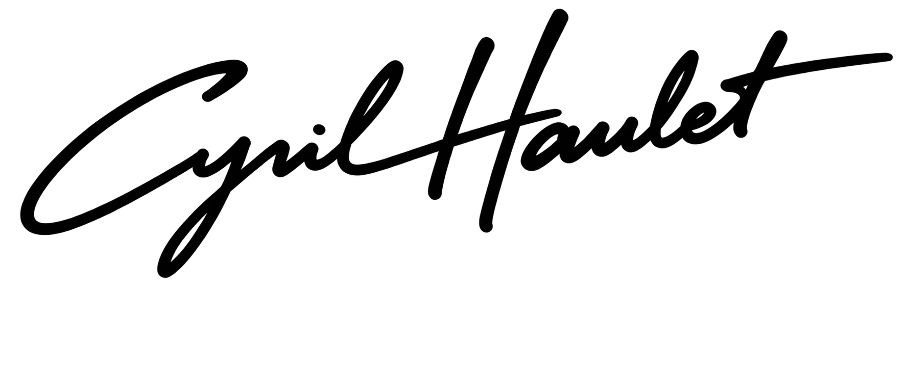 Signature de Cyril Haulet